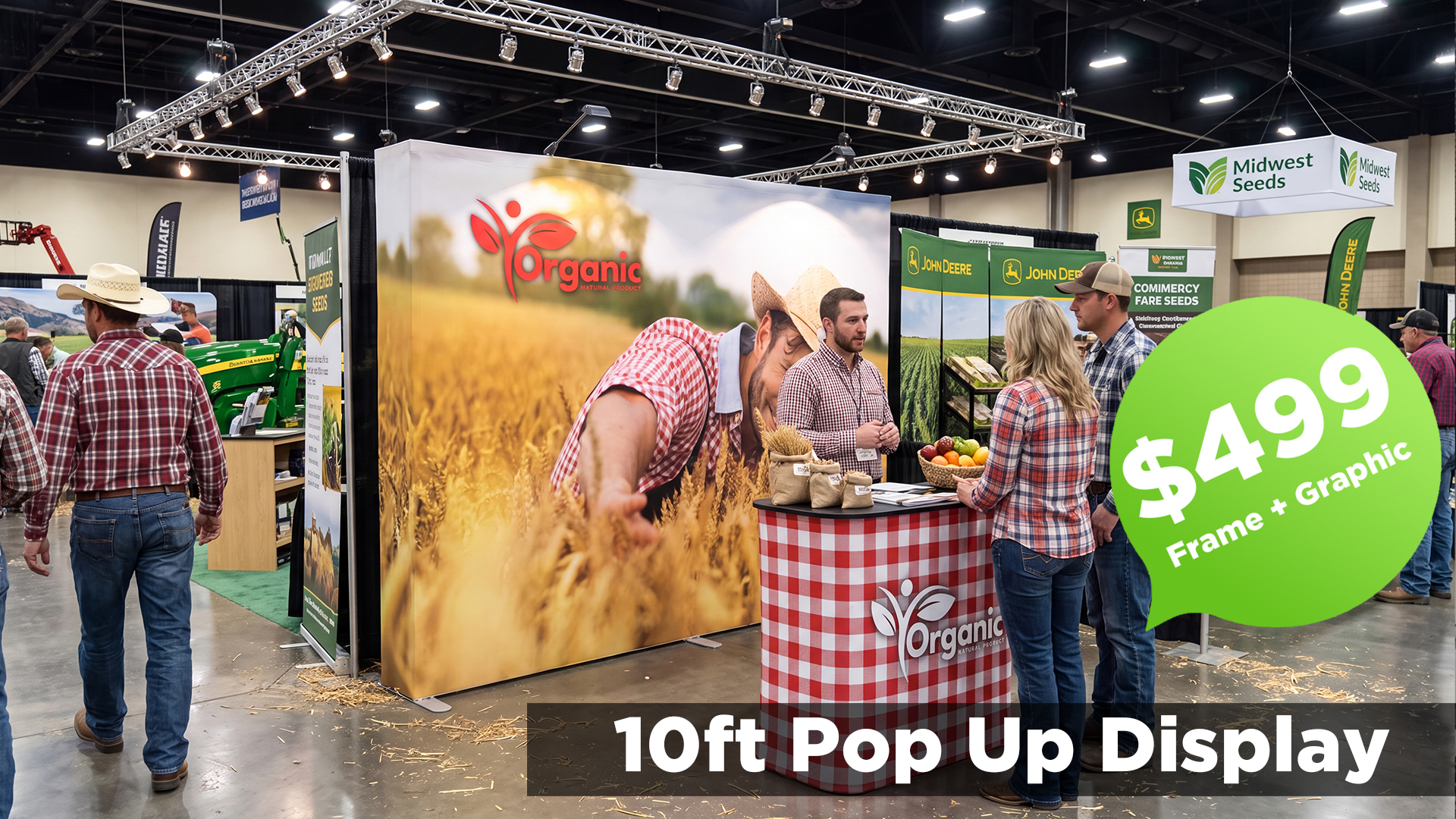 Fabric Pop Up Trade Show Booth Display